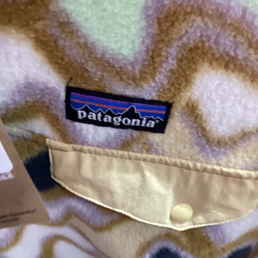 PATAGONIA Women's Medium Synchilla Snap-T Fleece Pullover - Currents Natural - Picture 4 of 7